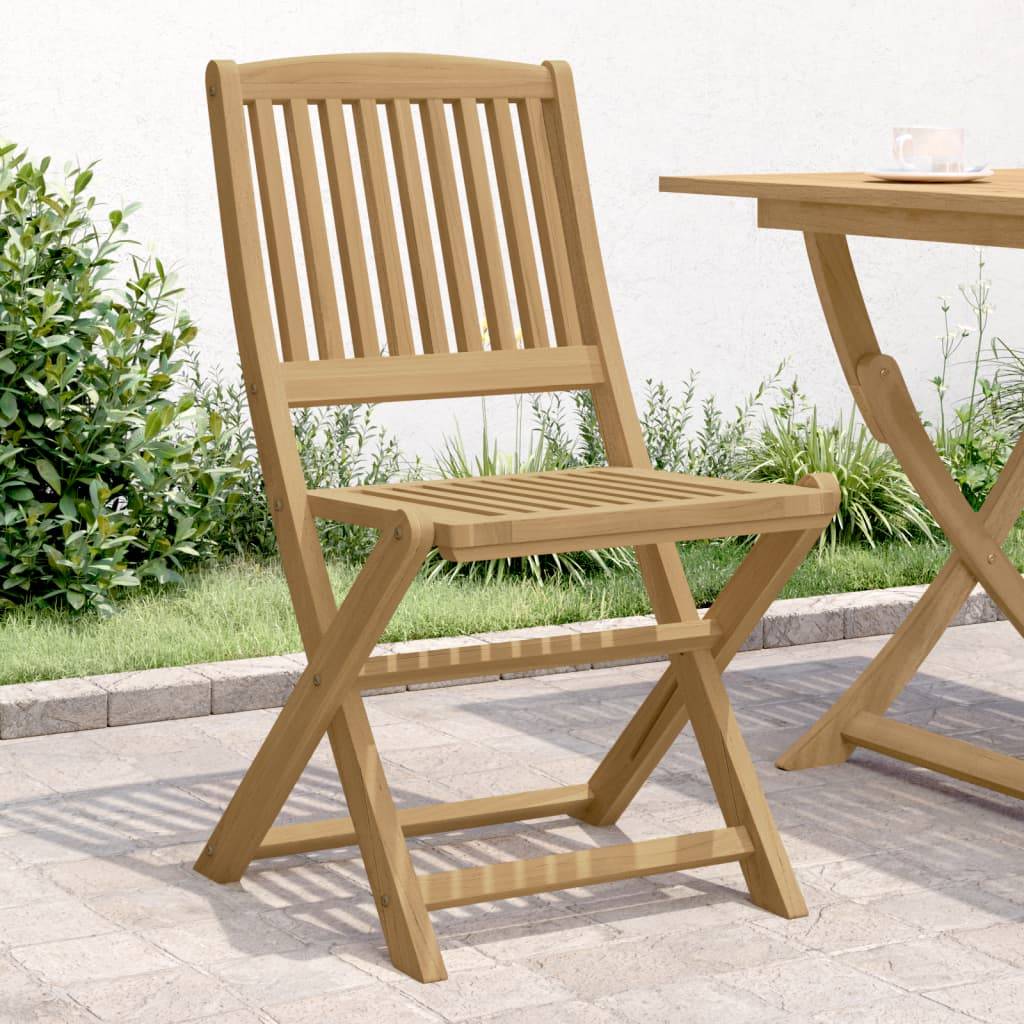 vidaXL Gartenstühle 4 Stk. Klappbar 57x49x90 cm Massivholz Akazie