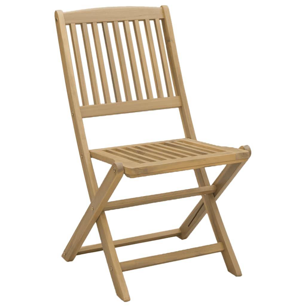 vidaXL Gartenstühle 4 Stk. Klappbar 57x49x90 cm Massivholz Akazie
