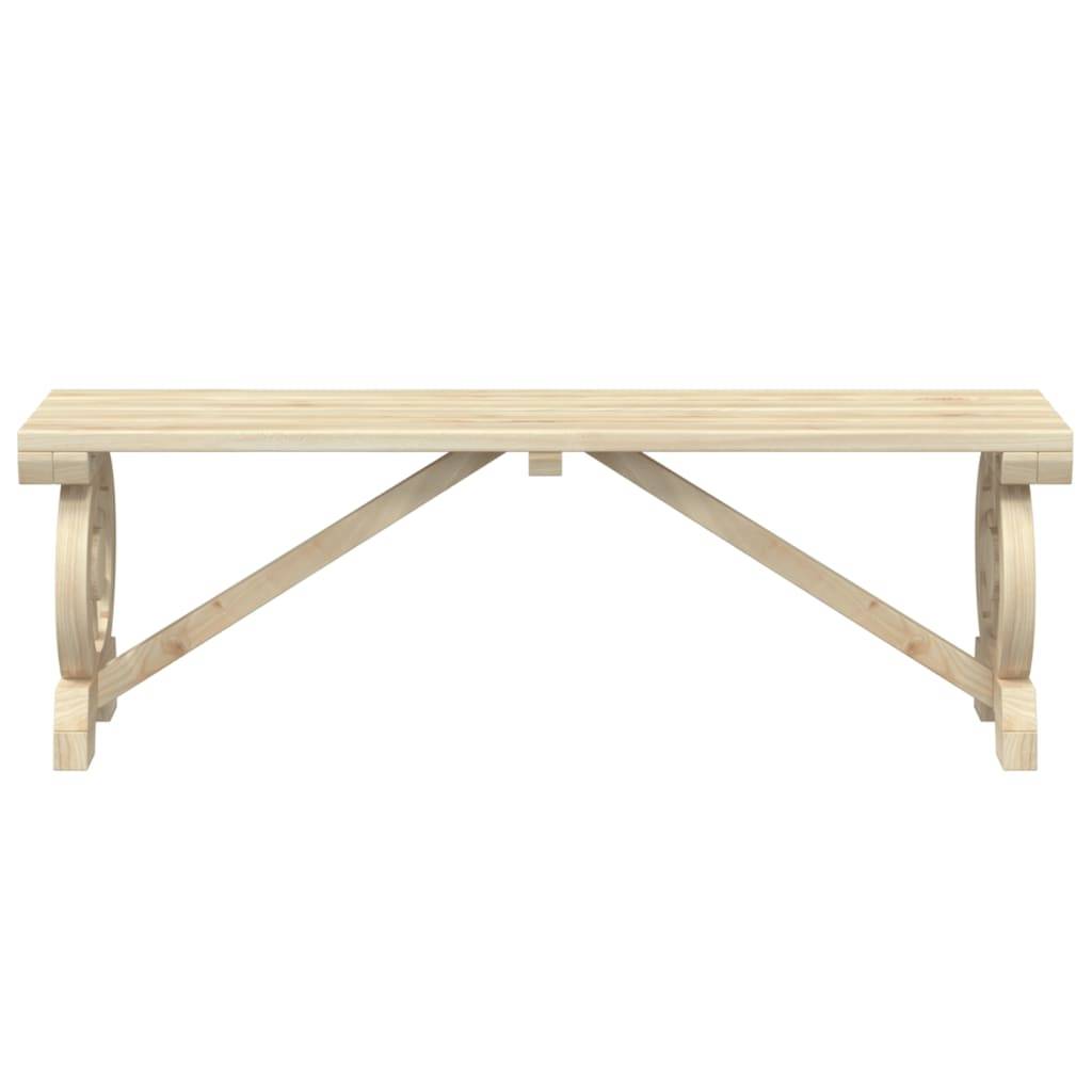 vidaXL Gartenbank 115 cm Massivholz Tanne
