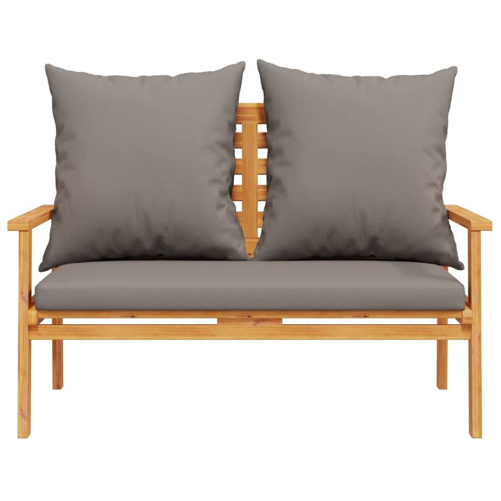 vidaXL Gartensofa 120 cm mit Kissen Massivholz Akazie