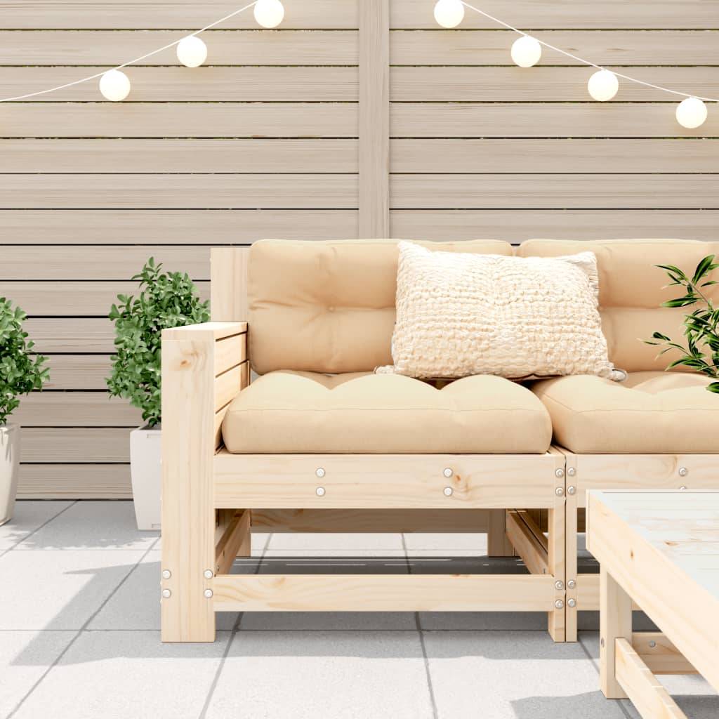 vidaXL Gartensofa mit Armlehne 69x62x70,5 cm Massivholz Kiefer