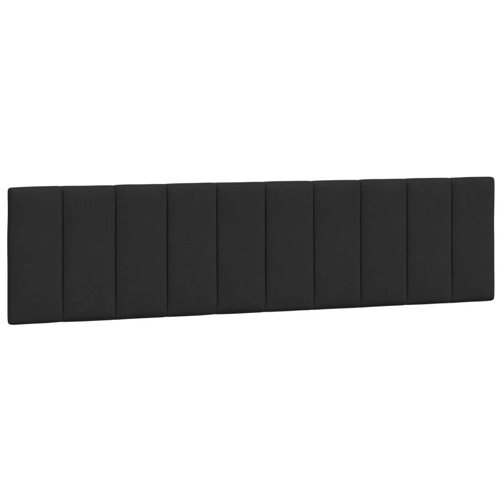 vidaXL Kopfteil-Kissen "Hanko" Schwarz 200 cm Samt