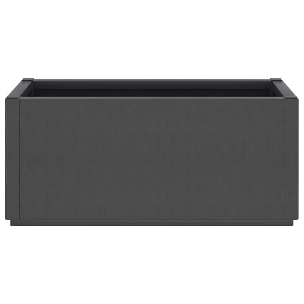 vidaXL Pflanzkübel Dunkelgrau 80x36x35 cm PP