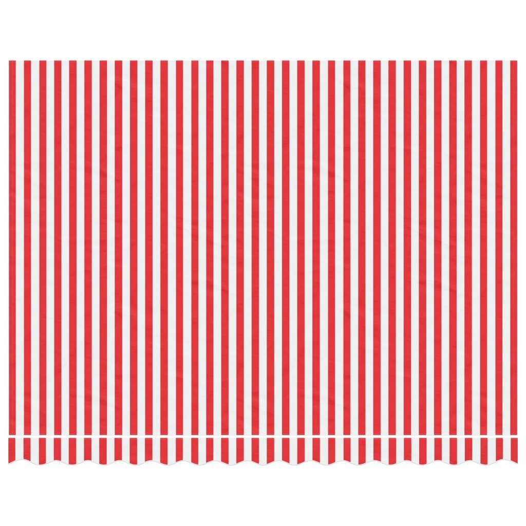 vidaXL Markisenbespannung Rot und Weiß Gestreift 3,5x2,5 m