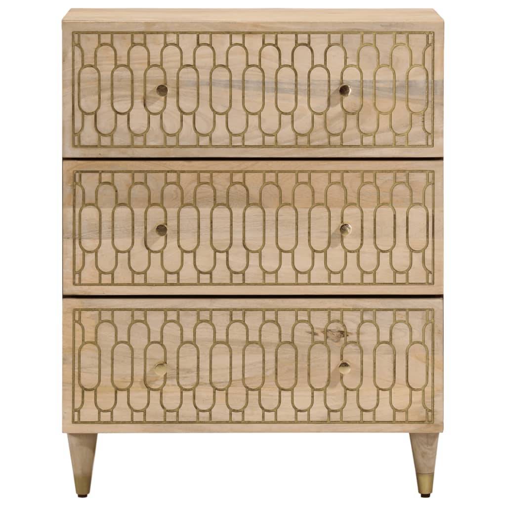 vidaXL Beistellschrank 60x33x75 cm Massivholz Mango
