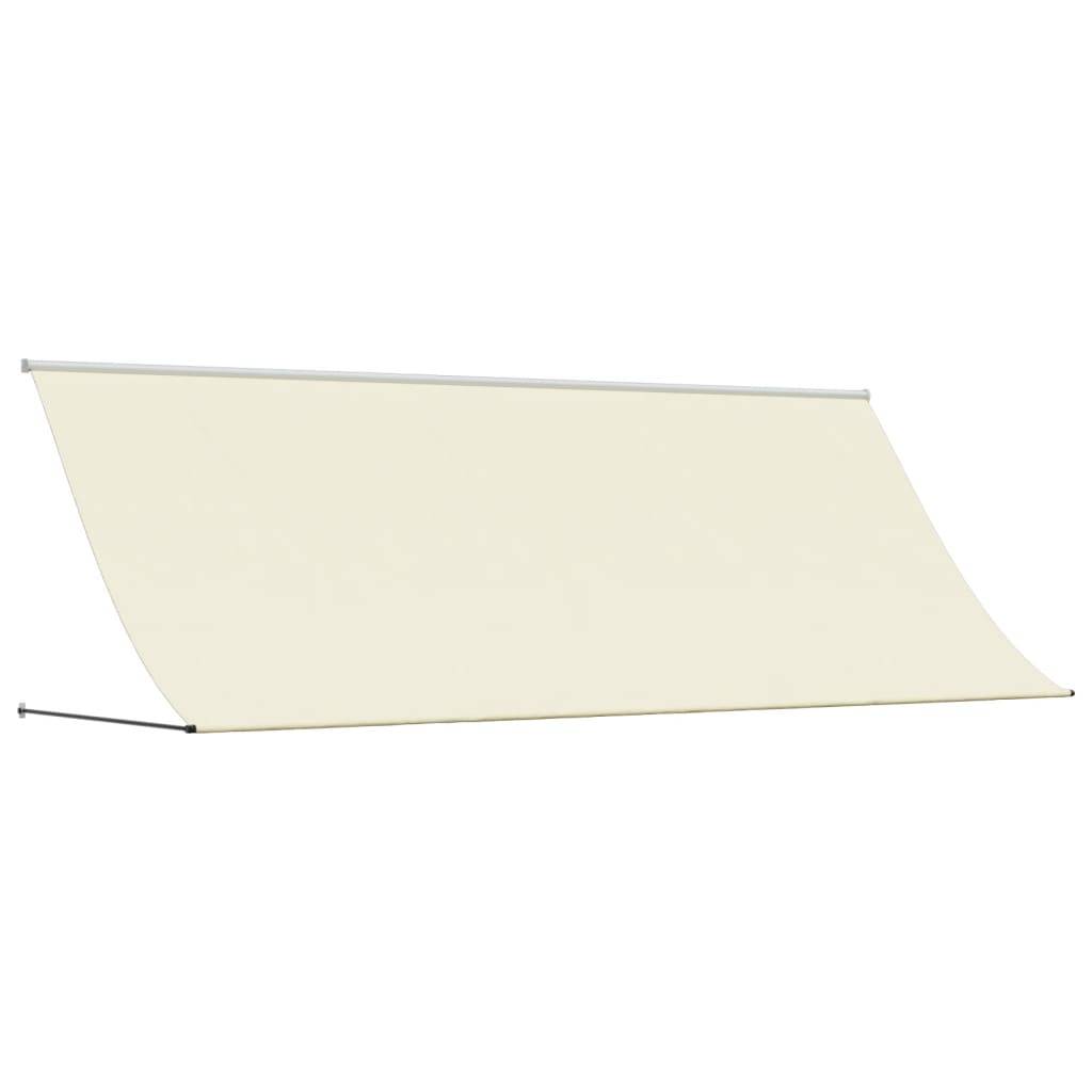 vidaXL Markise Einziehbar Creme 400x150 cm Stoff und Stahl