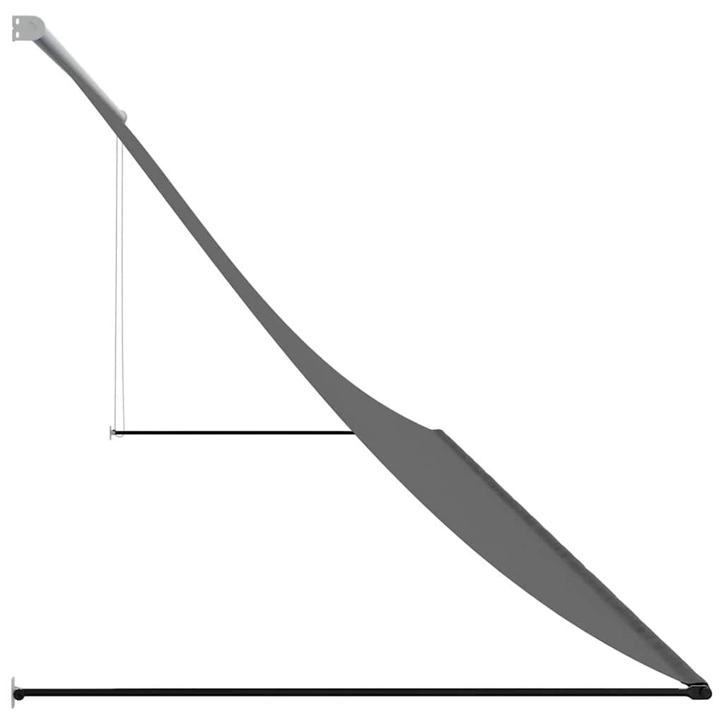 vidaXL Markise Einziehbar Anthrazit 350x150 cm Stoff und Stahl
