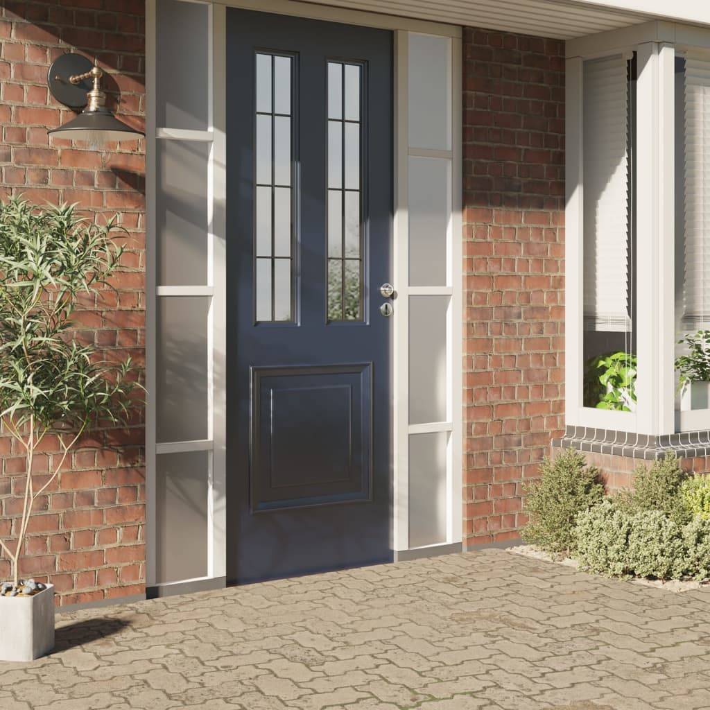 vidaXL Fensterfolie Statisch Matt Grau 60x2000 cm PVC