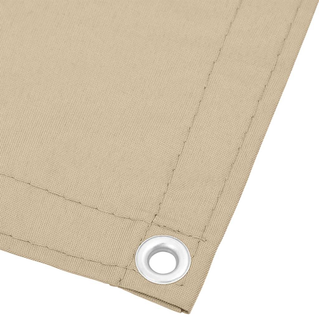 vidaXL Balkon-Sichtschutz Beige 75x700 cm 100 % Polyester-Oxford