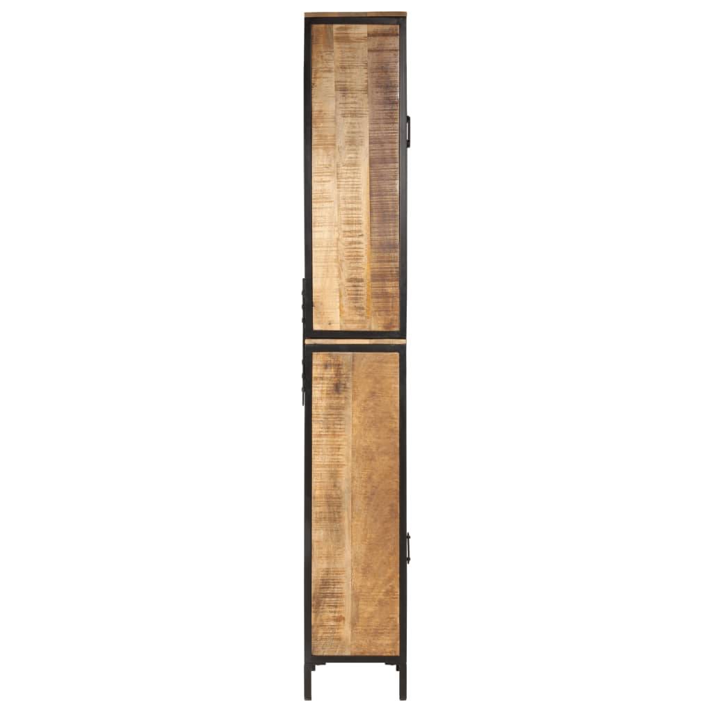 vidaXL Badschrank 40x27x180 cm Eisen und Massivholz Mango