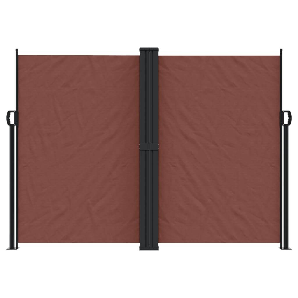 vidaXL Seitenmarkise Ausziehbar Braun 180x1200 cm