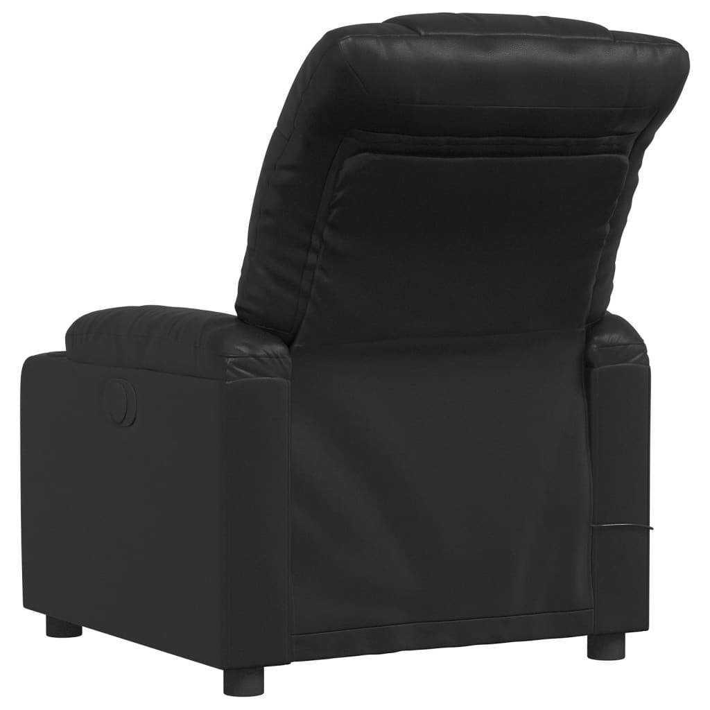 vidaXL Massagesessel Schwarz Kunstleder