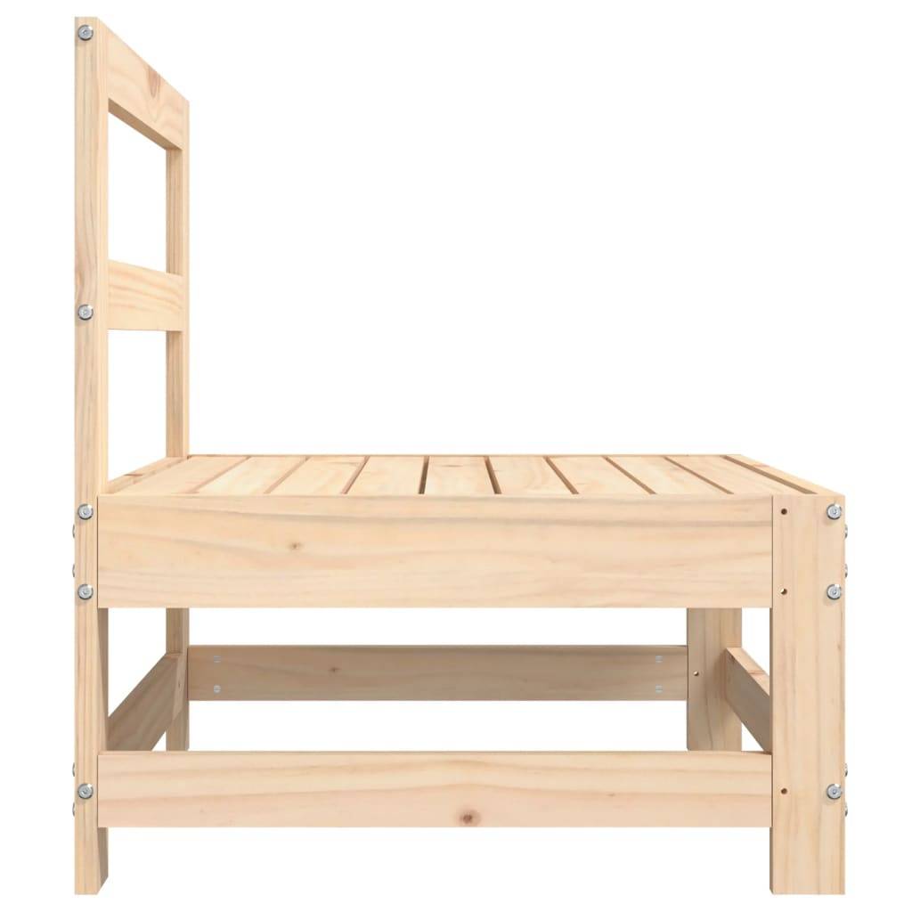vidaXL Garten-Mittelsofa Massivholz Kiefer