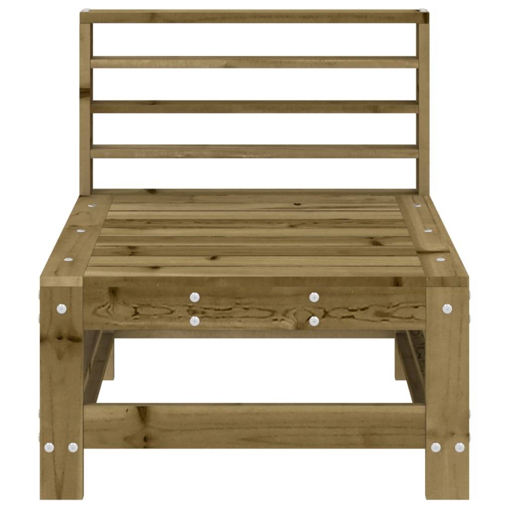 vidaXL Garten-Mittelsofas 2 Stk. Kiefernholz Imprägniert