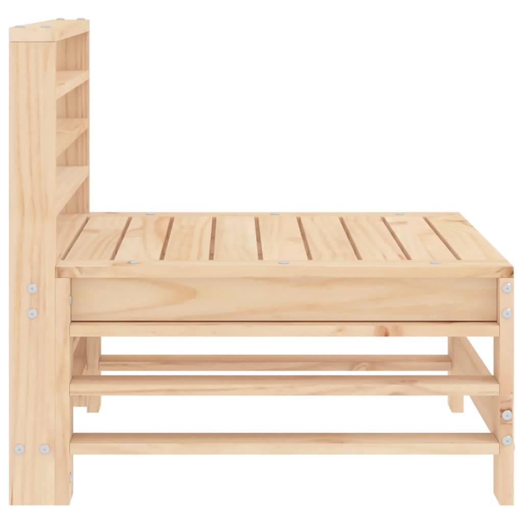 vidaXL Garten-Mittelsofa Massivholz Kiefer