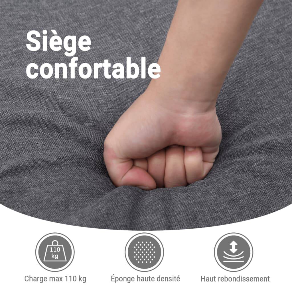vidaXL Relaxsessel Elektrisch Taupe Stoff