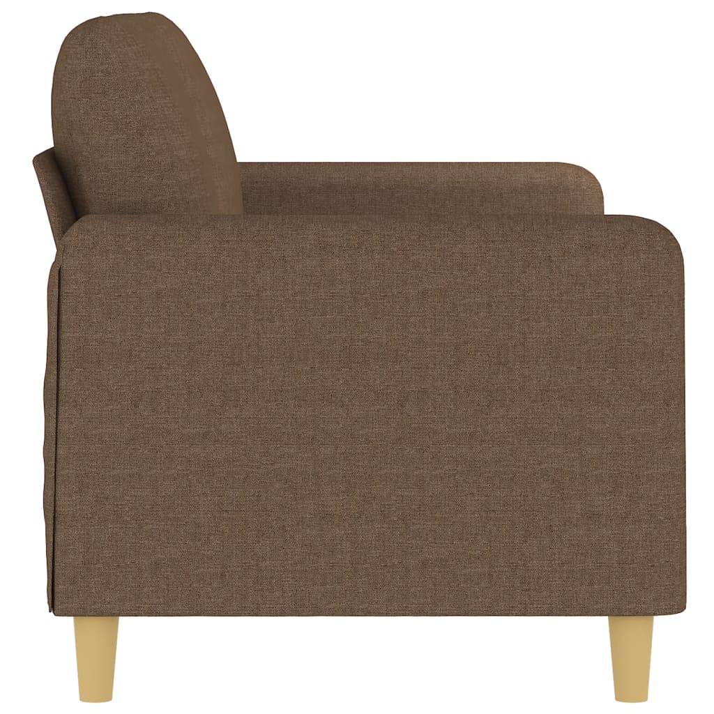 vidaXL 2-Sitzer-Sofa Braun 140 cm Stoff