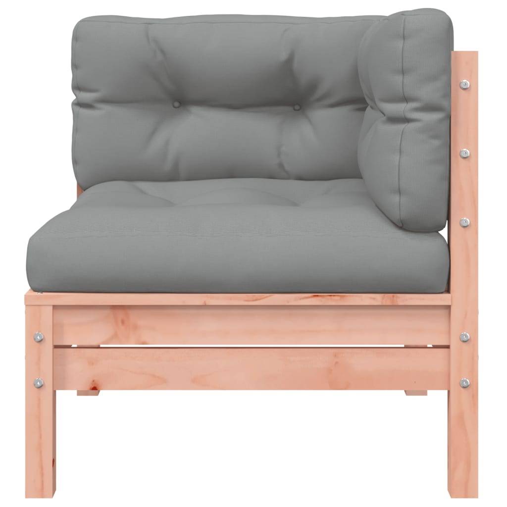 vidaXL Garten-Ecksofa mit Kissen Massivholz Douglasie