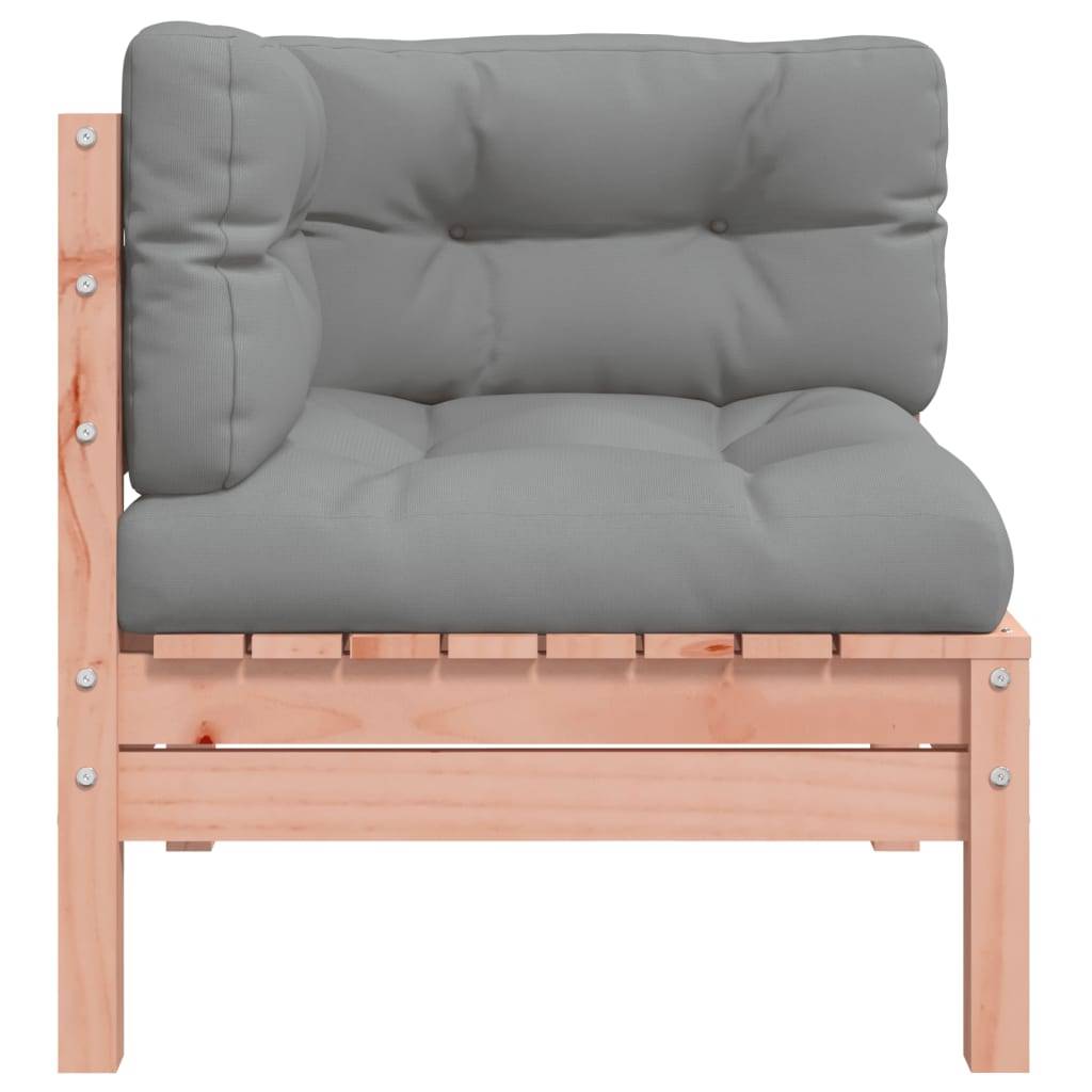vidaXL Garten-Ecksofa mit Kissen Massivholz Douglasie