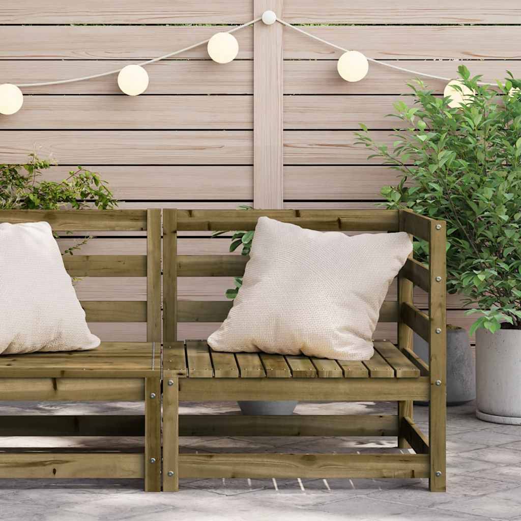 vidaXL Garten-Ecksofa 70x70x67 cm Kiefernholz Imprägniert