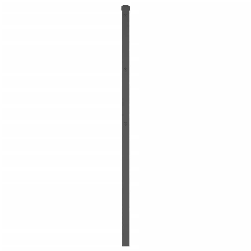 vidaXL Kopfteil Metall Schwarz 200 cm