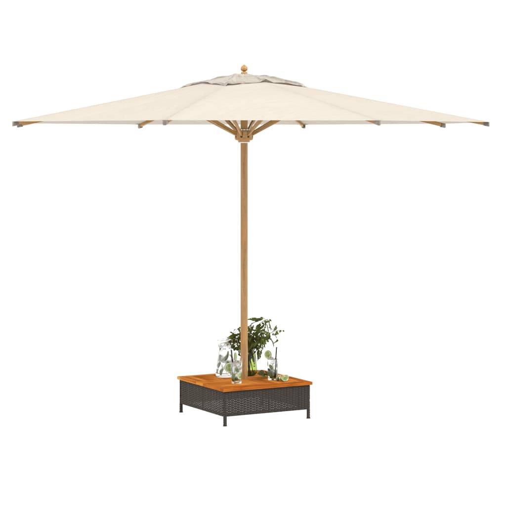vidaXL Verkleidung für Sonnenschirmständer Schwarz 70x70x25 cm