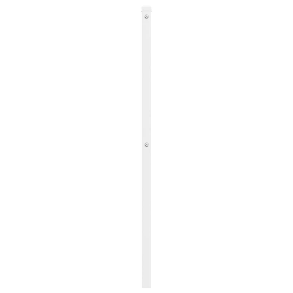vidaXL Kopfteil Metall Weiß 107 cm