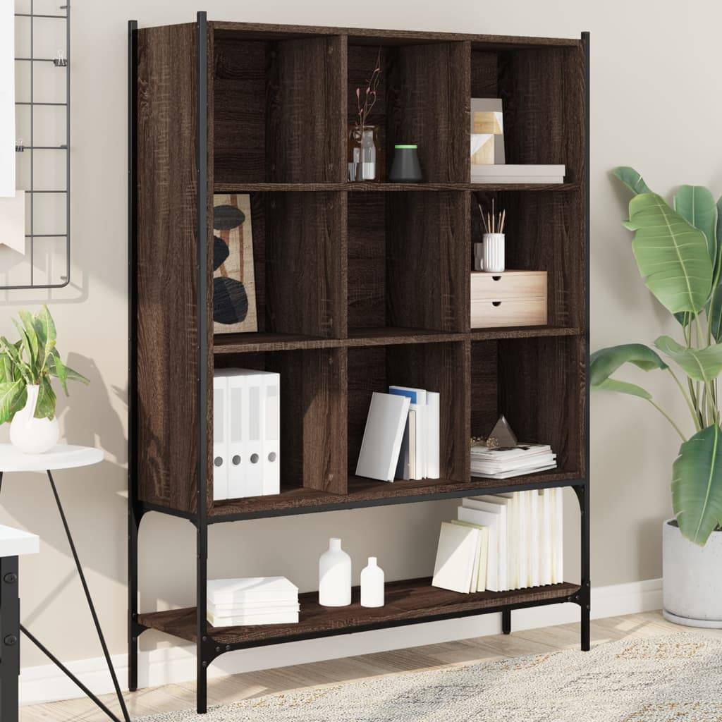 vidaXL Bücherregal Braun Eichen-Optik 102x30x141,5 cm Holzwerkstoff