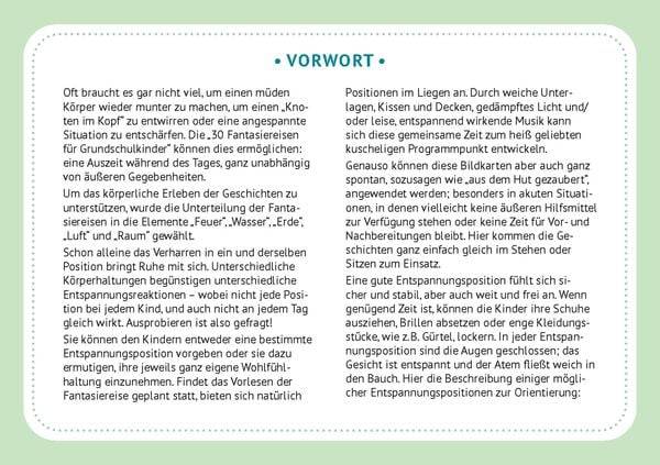 30 Fantasiereisen für Grundschul-Kinder