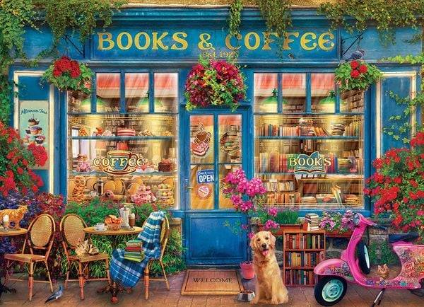 Eurographics 6000-5869 - Books & Coffee, Buchladen-Café, Puzzle, 1000 Teile