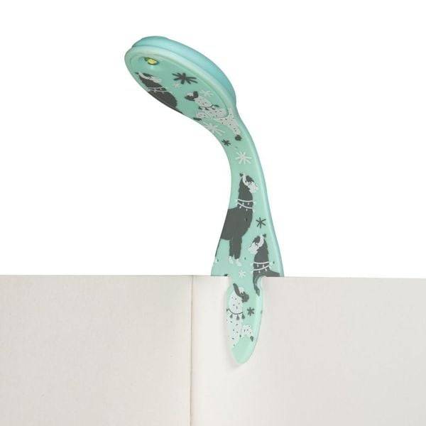 Flexilight Leselicht (Lama) | 2 in 1 Leselampe & Lesezeichen | LED Leselicht | Geschenk für Leser, Buchliebhaber | Deutsche Ausgabe