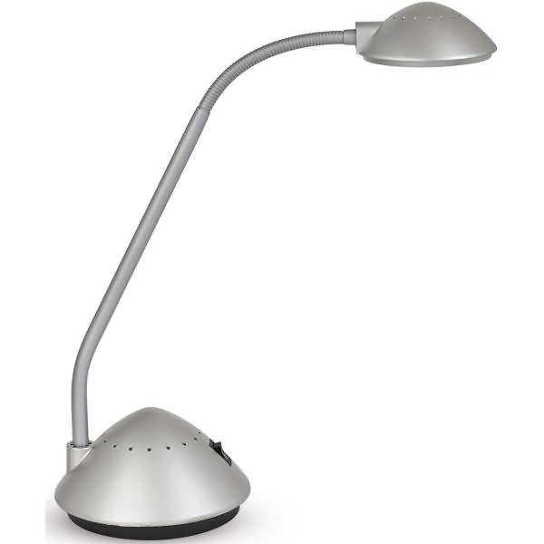 LED-Tischleuchte Maularc warmweiße LEDs silber