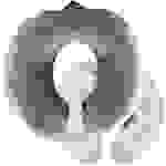 Kufl Nackenwärmflasche mit Fleece Bezug grau - Großes Wärmekissen für Nacken, Schulter & Rücken I Wärmflasche mit flauschigen Fleece Bezug 1,5L