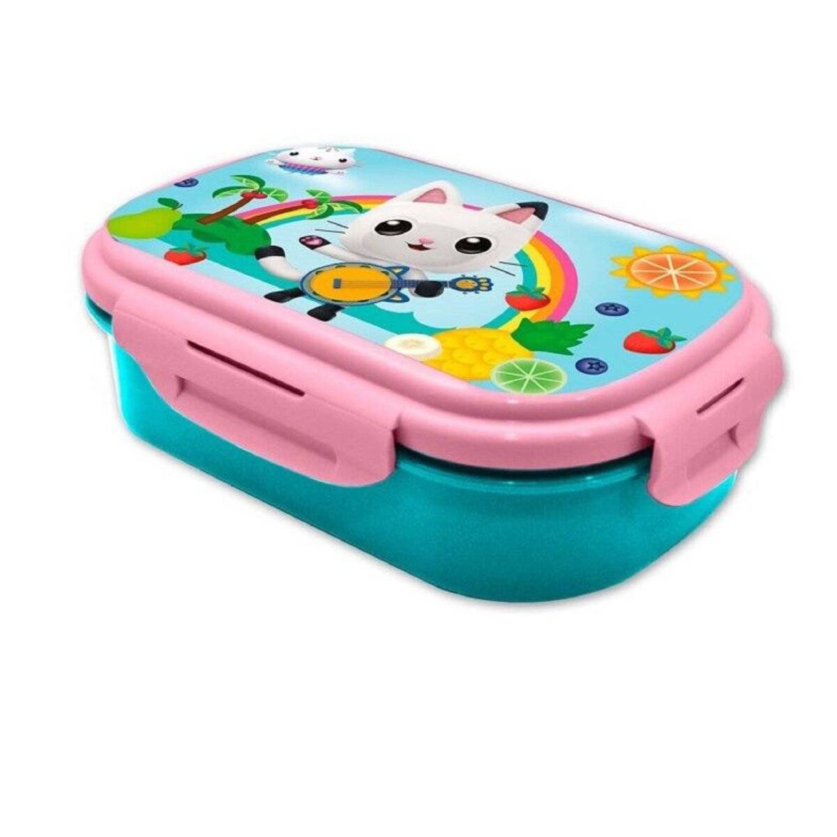 Gabby's Dollhouse Lunchbox mit Besteck – Perfekte Bento-Box für Kinder