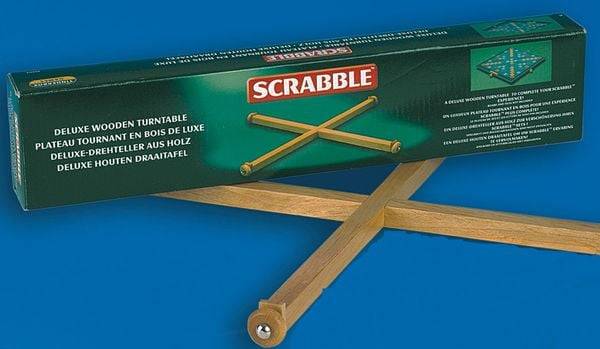 Piatnik - Scrabble de Luxe mit Drehteller aus Holz