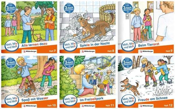 Paket – Mats, Mila und Molli – Heft 7–12, Schwierigkeitsstufe C