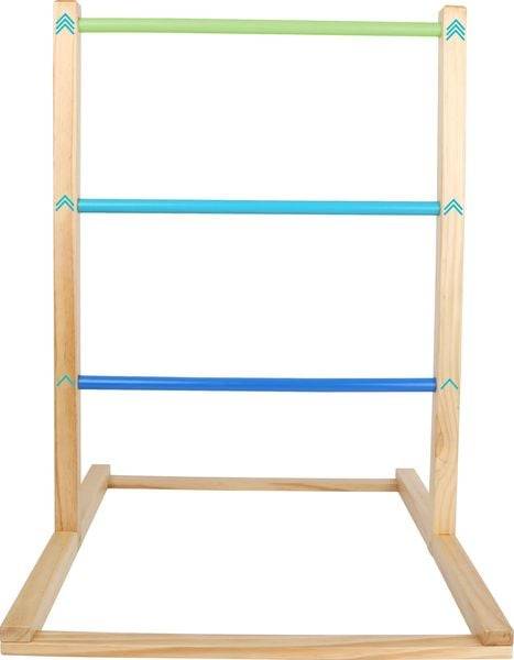 Small foot 12034 - Wurfspiel Leitergolf Active, Holz, 7-teilig, Höhe 75cm, play&fun