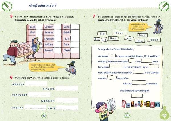 Räuberdiktate 3./4. Klasse