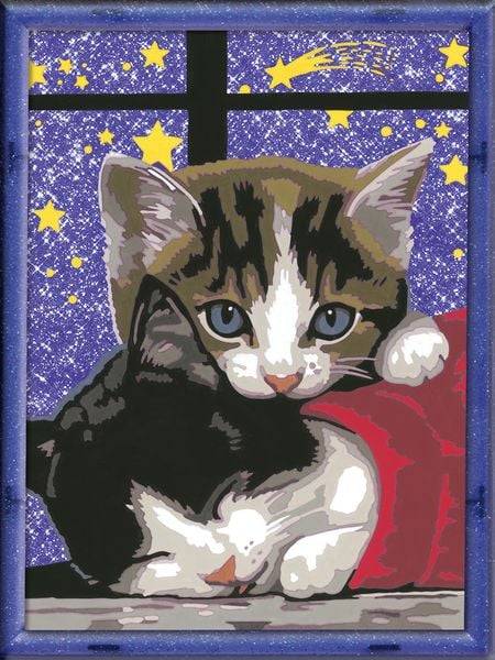 Ravensburger Malen nach Zahlen, Kuschelnde Kätzchen