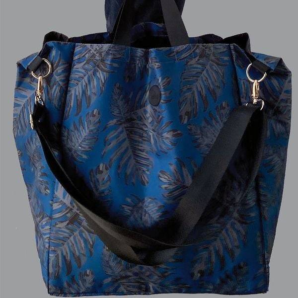 Easy Shopperbag Philodendron black