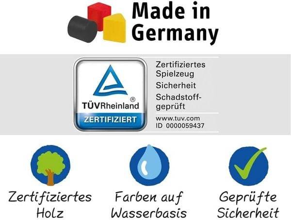 Selecta 62027 - Tattolo Drache, Schiebefigur Holz, 21 cm