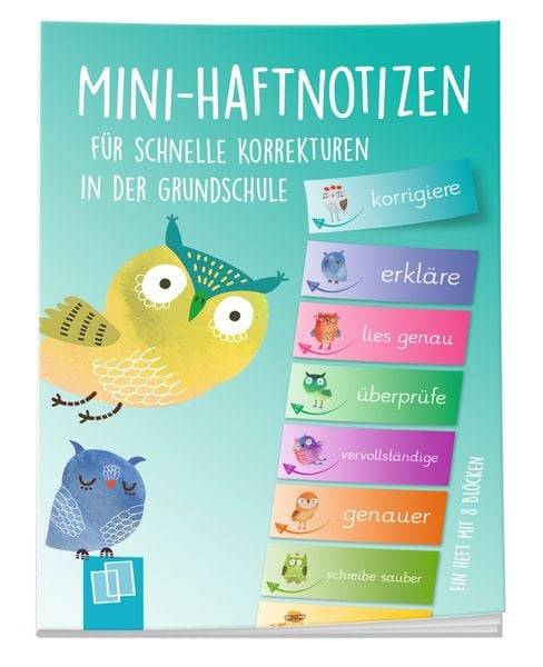 Mini-Haftnotizen für schnelle Korrekturen in der Grundschule