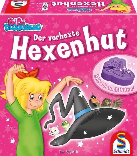 Schmidt 40658 - Bibi Blocksberg: Der verhexte Hexenhut, Memospiel, Aktionsspiel