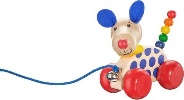 Selecta 62026 - Nachzieh-Hund, Nico, Holz, 12 cm