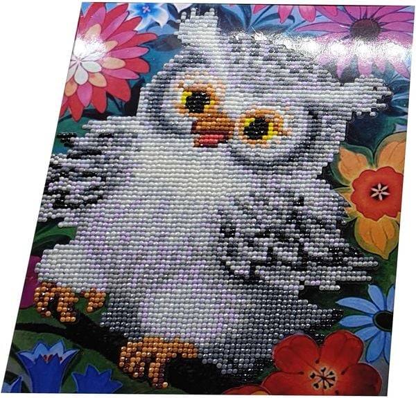 Diamond Painting Eule mit Aufsteller