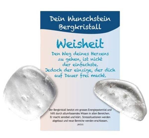 Dein Wunschstein, Bergkristall - Weisheit