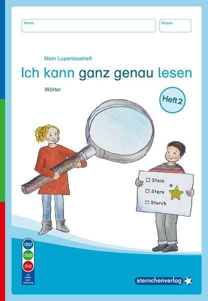 Mein Lupenleseheft 1 und 2 - Ich kann ganz genau lesen - DaZ - Ausgabe in Artikelkennzeichnung