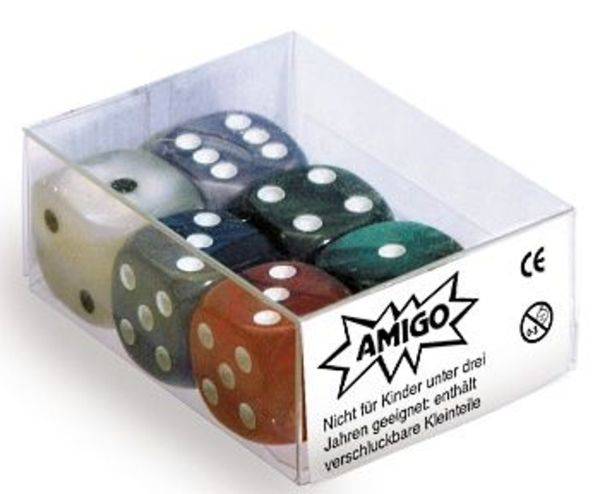 Würfel Perlmutt W06 Set gemischt (Spiel-Zubehör)