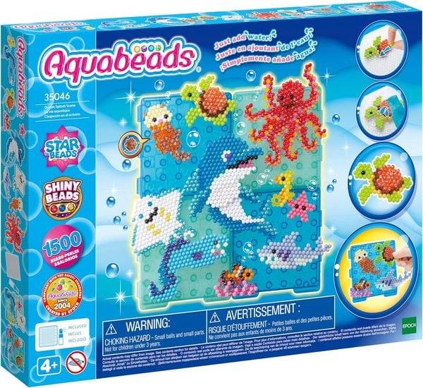 Aquabeads 35046 - Ocean Splash Scene, Ozean Bastelset, Bastelperlen