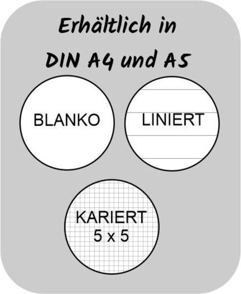 A 4 Notizbuch Manga Enora, grün, blanko